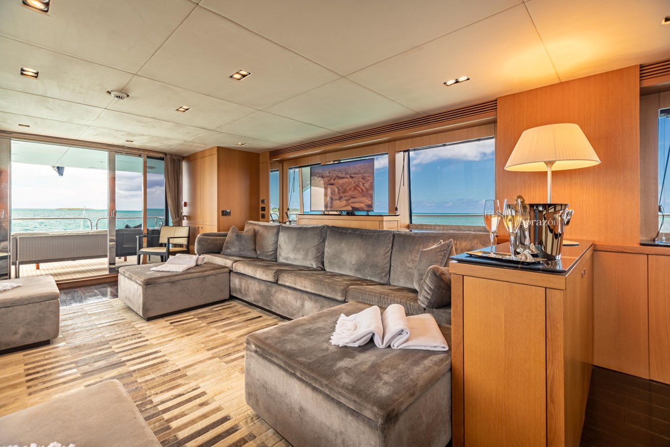 Main Salon Looking Aft To Port