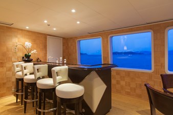 4*PUPPIES 31 Skylounge Bar Looking Forward To Starboard
